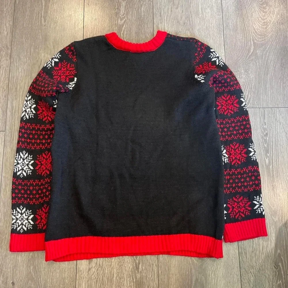 Holiday Classics Feliz Navidad Santa Ugly Christmas Sweater Mens S